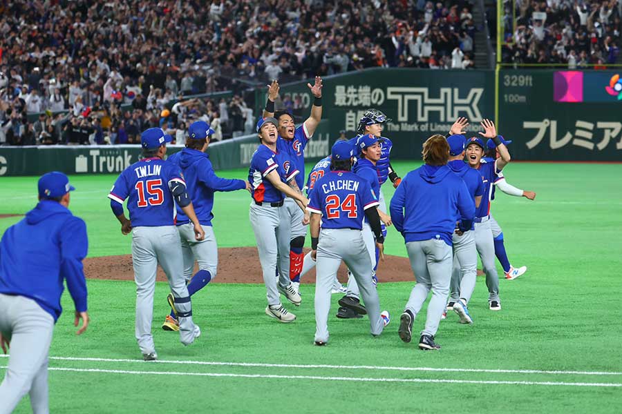 韓国に勝利した台湾【写真： 加治屋友輝】