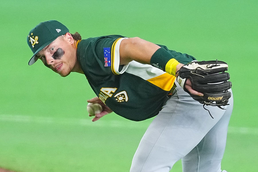 豪州代表のトラビス・バザーナ【写真：荒川祐史】