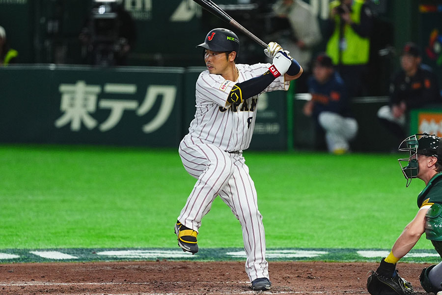 侍ジャパンの近藤健介【写真:小林靖】