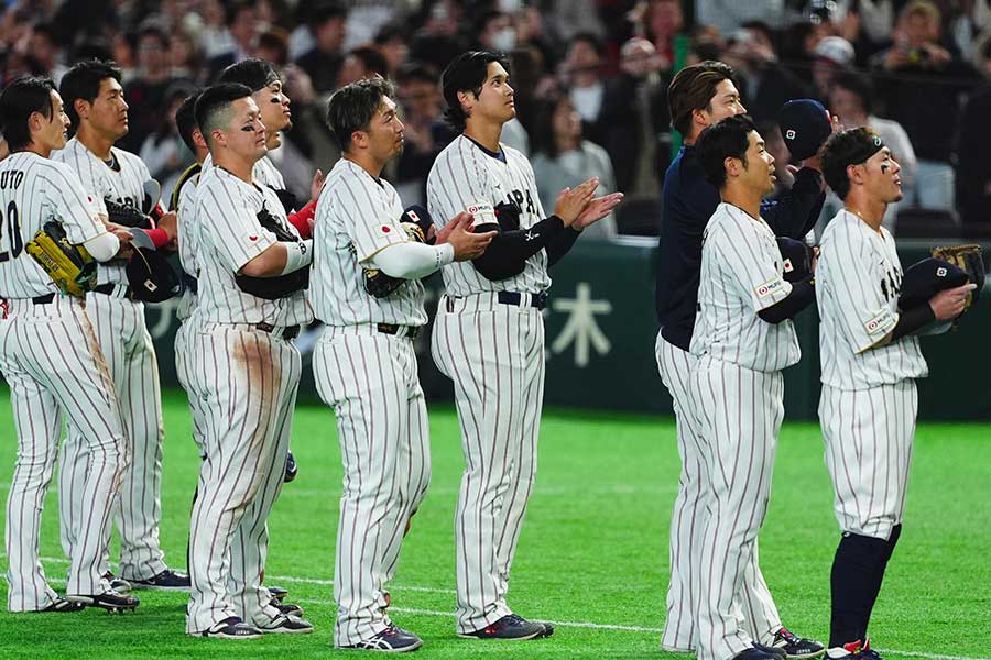 侍ジャパン【写真：小林靖】