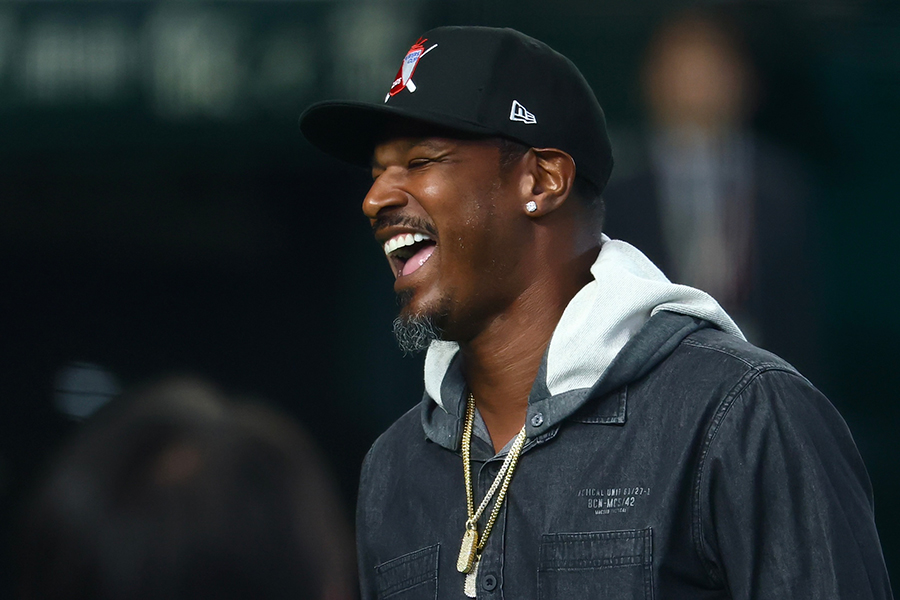 WBC東京ドームでの1次ラウンドに訪れたアダム・ジョーンズ氏【写真：加治屋友輝】