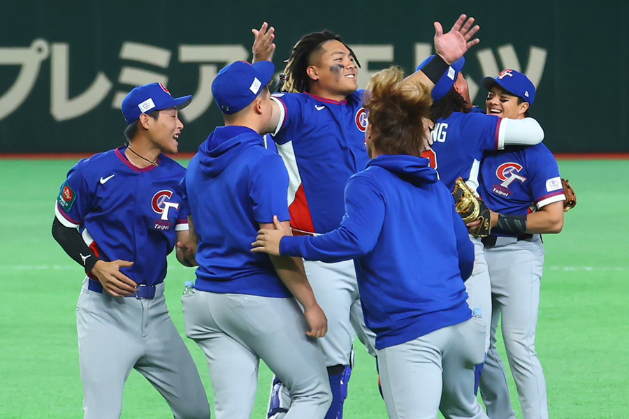 惜しくも敗退となった台湾【写真：加治屋友輝】