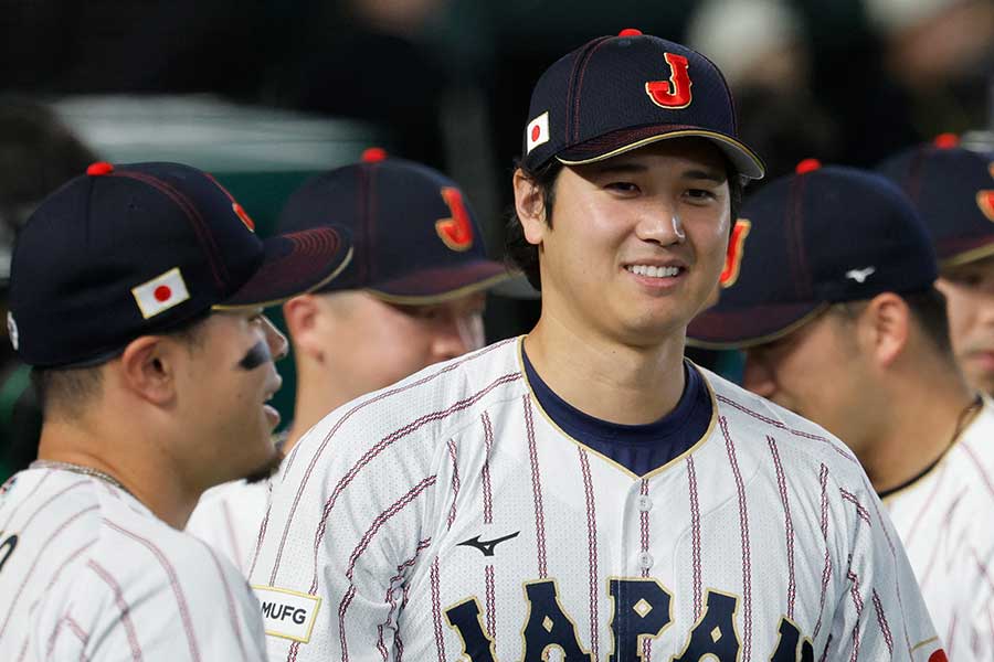チェコ戦に臨んだ大谷翔平【写真：ロイター】