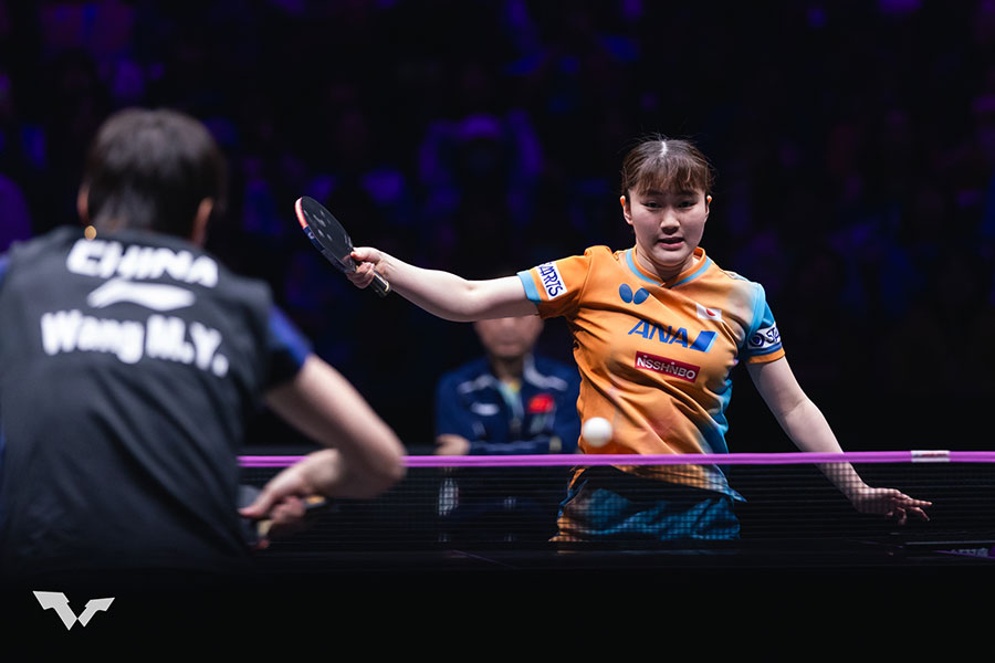 大金星を挙げた大藤沙月【写真：World Table Tennis提供】