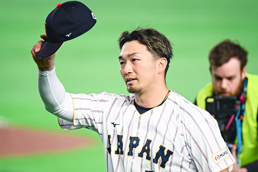 侍ジャパンの鈴木誠也【写真：中戸川知世】