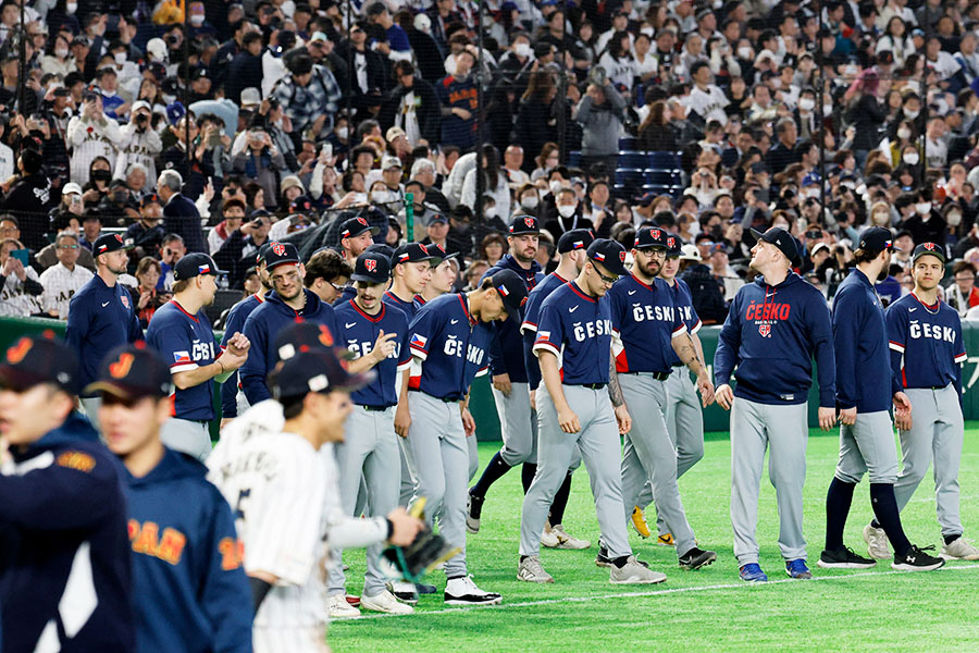 侍ジャパンと対戦したチェコ代表【写真：ロイター】
