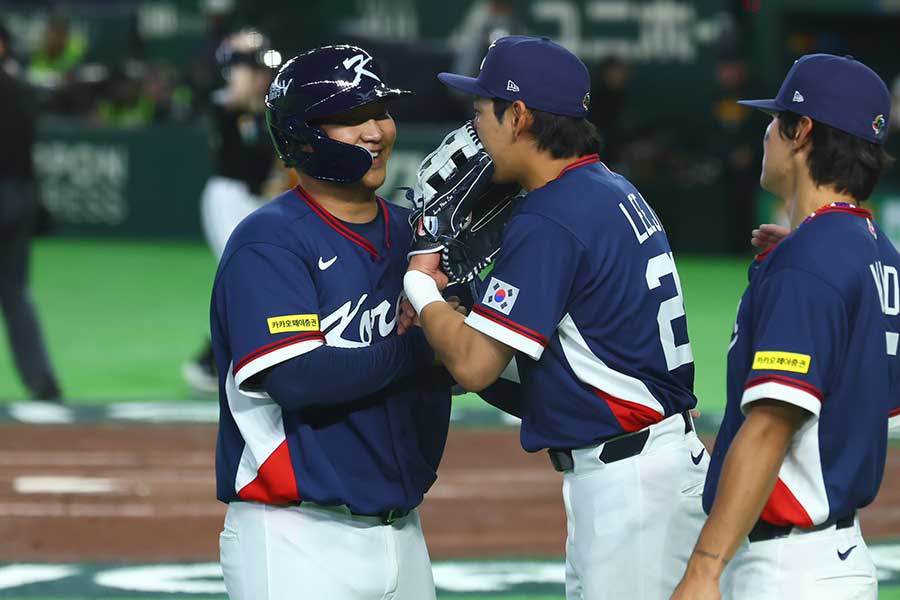 韓国代表のムン・ボギョン【写真：加治屋友輝】