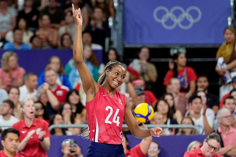 米国のチアカ・オグボグ【写真：USA TODAY Sports/アフロ】