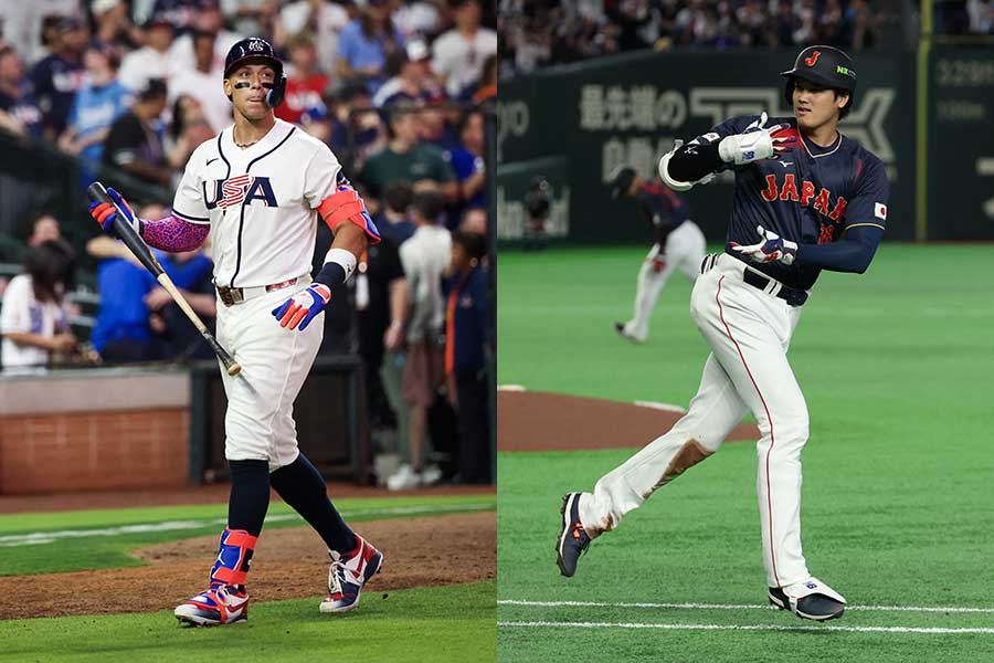 米国代表のアーロン・ジャッジと侍ジャパンの大谷翔平【写真：ロイター】