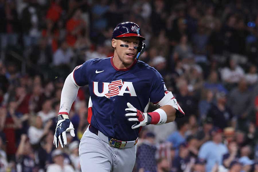 カナダ戦に出場した米国主将のアーロン・ジャッジ【写真：ロイター】