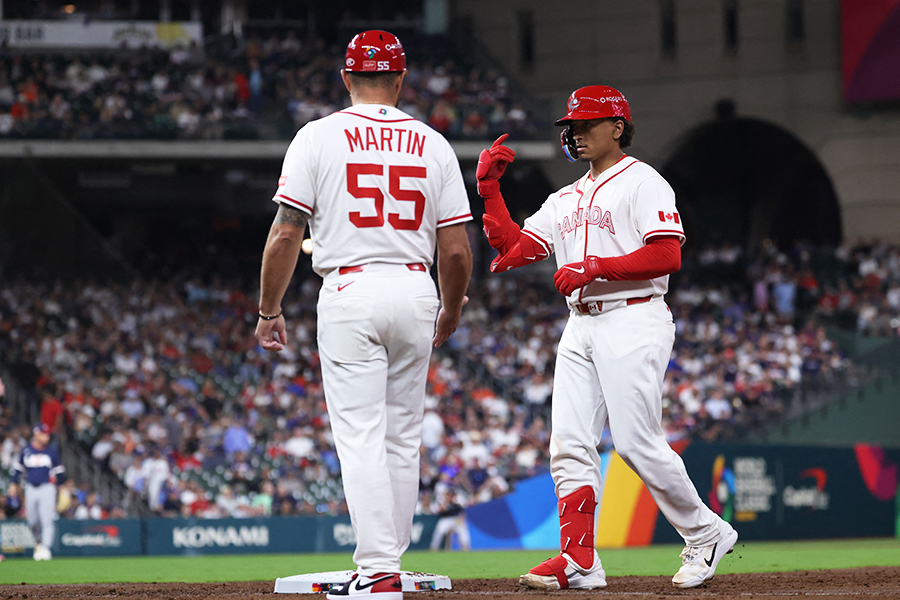 準々決勝で米国に敗れたカナダ代表【写真：ロイター】