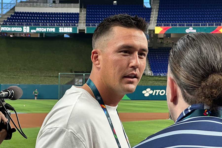 WBC日本戦に登場したラーズ・ヌートバー【写真:編集部】