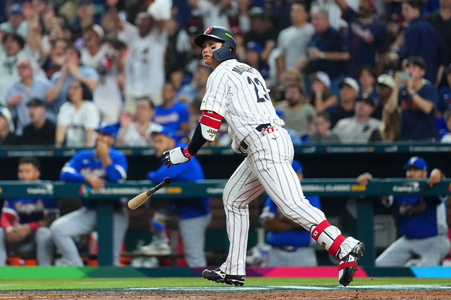 3回に勝ち越し3ランを放った森下翔太【写真:Getty Images】