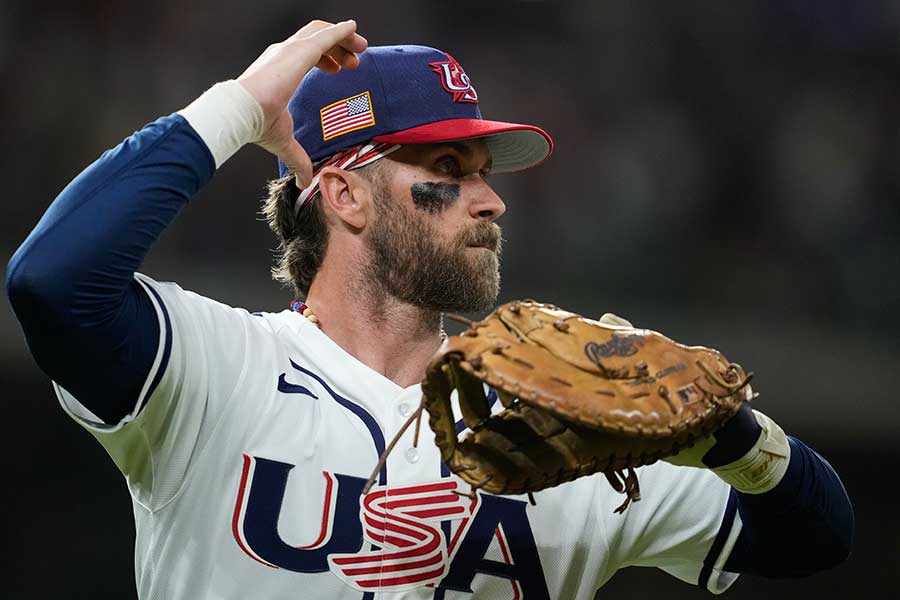 米国代表のブライス・ハーパー【写真:AP/アフロ】