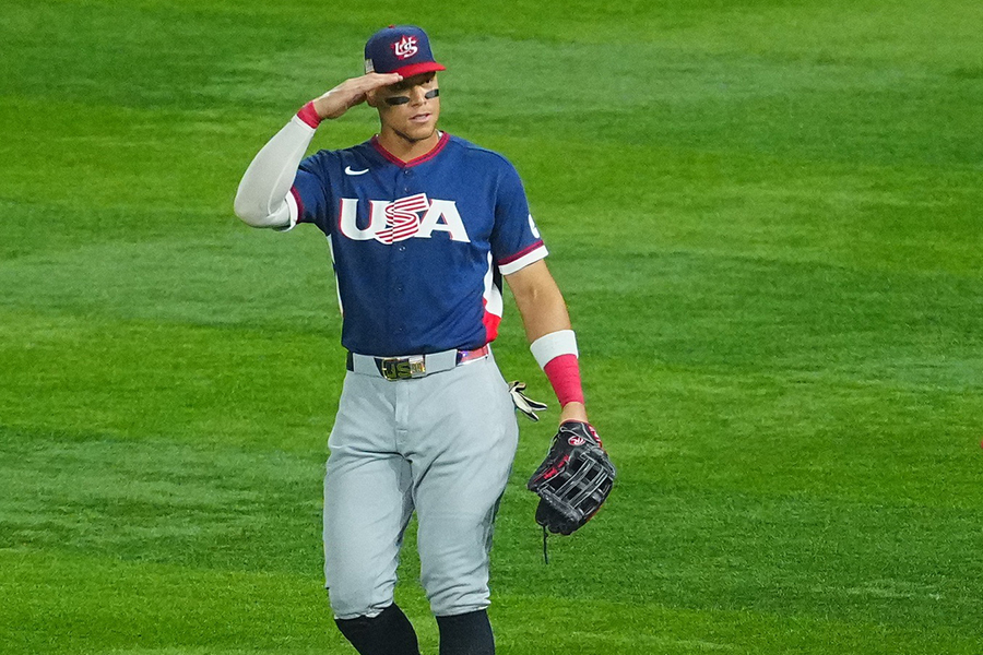 ドミニカ共和国戦に出場した米国のアーロン・ジャッジ【写真:荒川祐史】