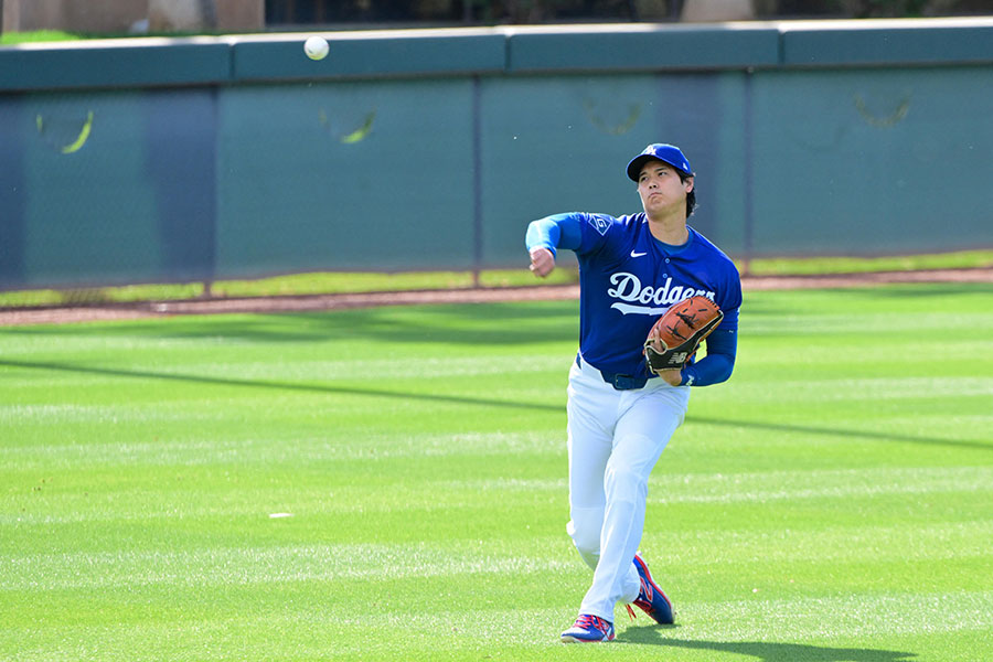チームに合流した大谷翔平【写真：ロイター】