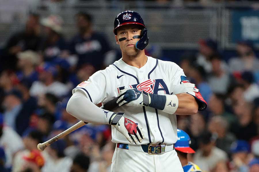 米国代表のアーロン・ジャッジ【写真：ロイター】