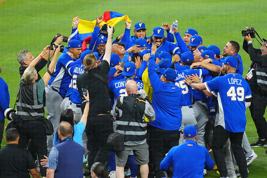 優勝したWBCベネズエラ代表【写真：荒川祐史】