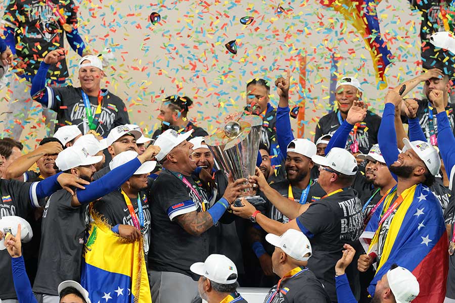 WBCで優勝したベネズエラ代表【写真：ロイター】