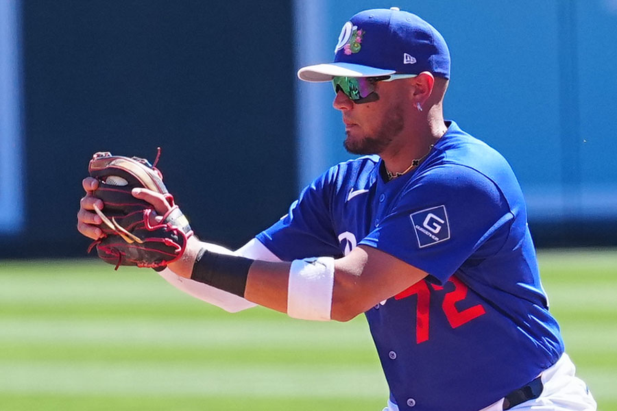 ドジャースのミゲル・ロハス【写真：荒川祐史】