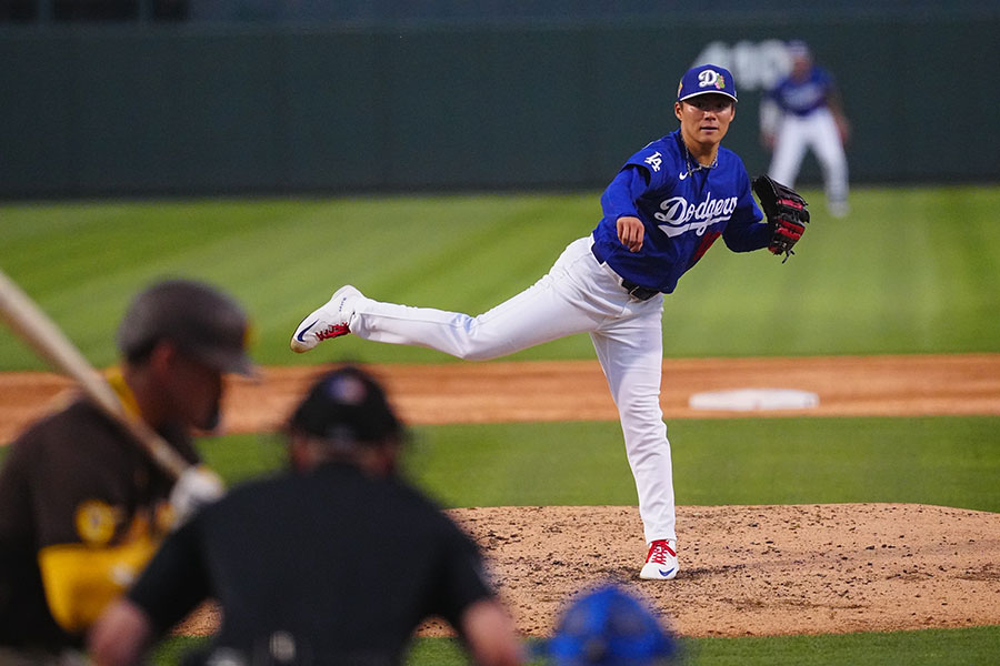 ドジャースの山本由伸【写真:荒川祐史】