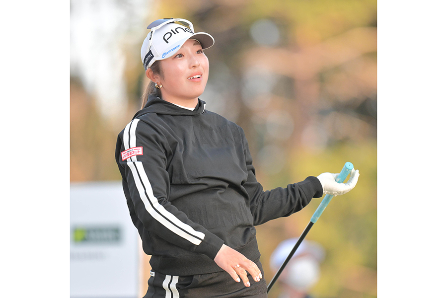 2日目をプレーする佐久間朱莉【写真:スポーツ報知/アフロ】