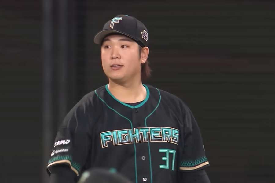 ヤクルト戦に登板した古林睿煬【画像：パーソル パ・リーグTV】