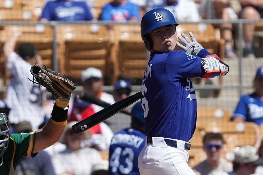 ドジャースのキム・ヘソン【写真:ロイター】