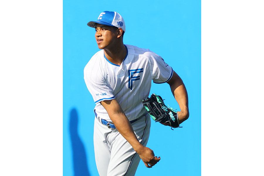 日本ハムの万波中正【写真：産経新聞社】