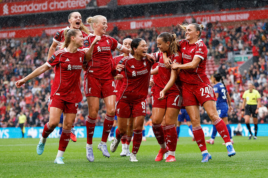 イングランド女子1部のリバプール【写真：ロイター/アフロ】