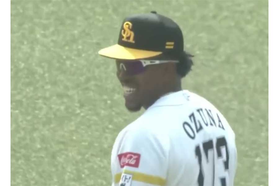 オスーナ（画像はパーソル パ・リーグTVのスクリーンショット）