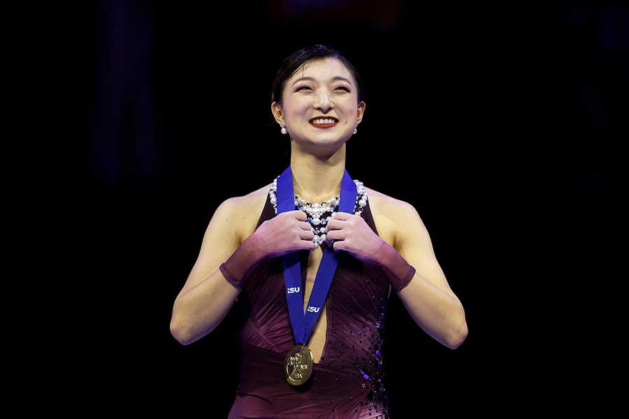 金メダルを獲得した坂本花織【写真:ロイター】