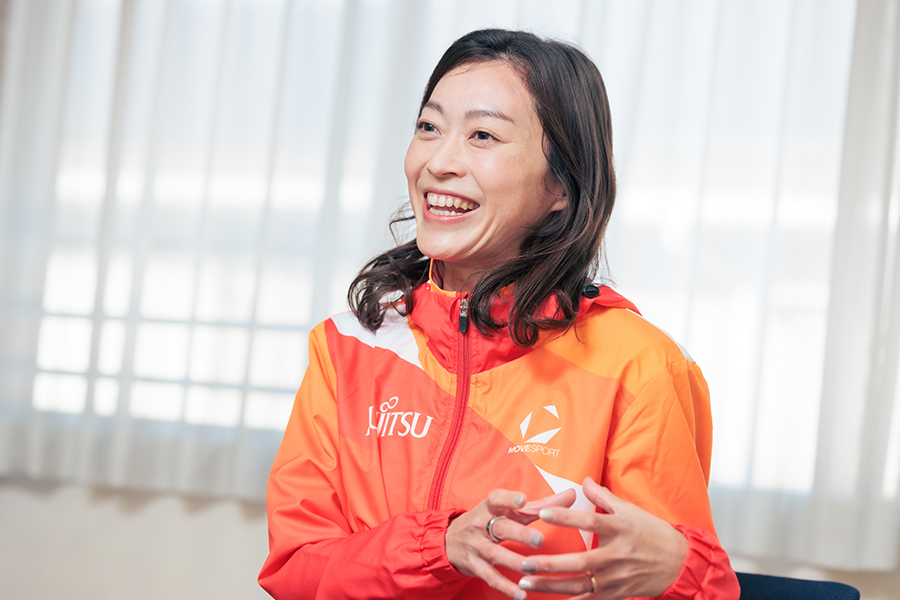 岡田が女子10キロ競歩の日本記録を叩き出した裏側を明かした【写真：松橋晶子】