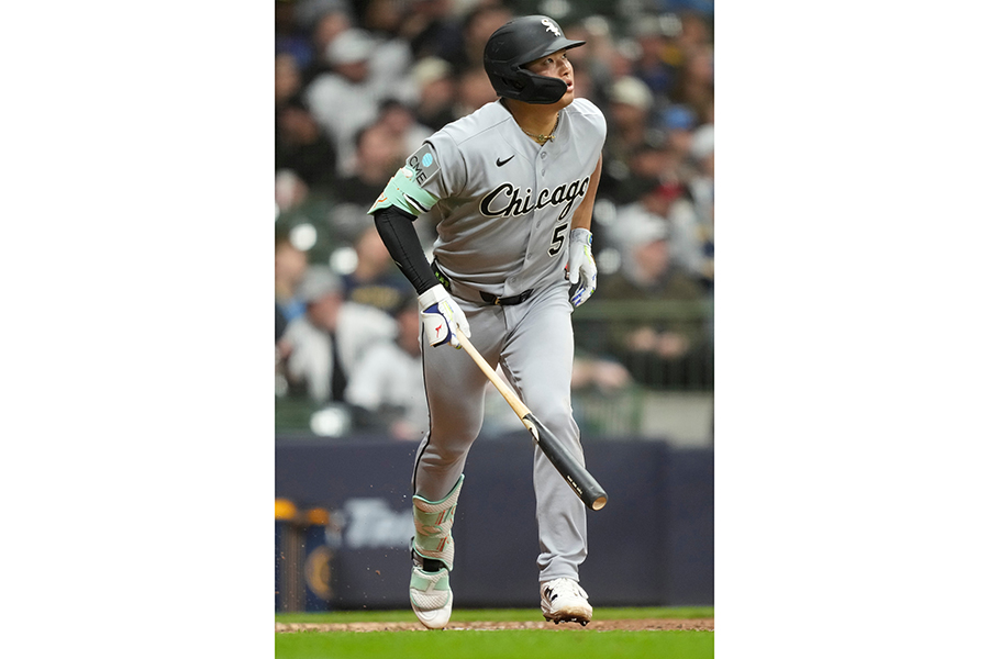 2戦連発となる2号ソロを放ったホワイトソックスの村上宗隆【写真:AP/アフロ】