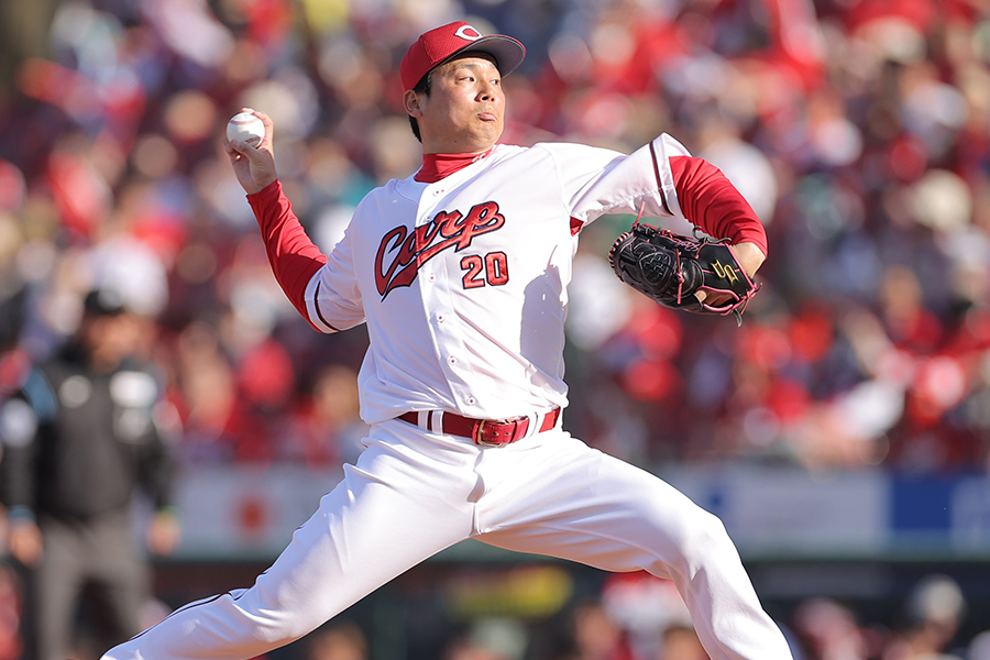 広島の栗林良吏【写真:産経新聞社】