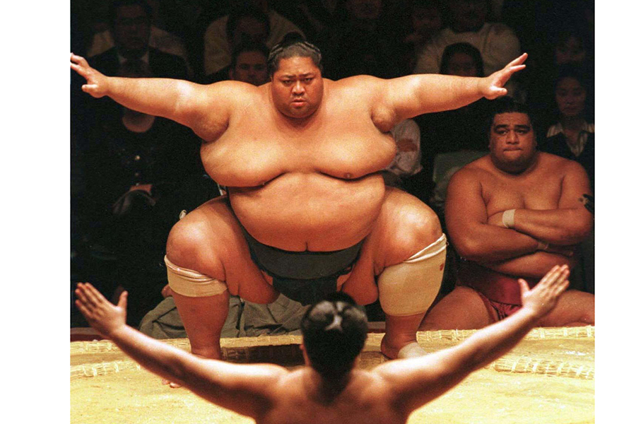 元大関・小錦（撮影は1997年）【写真：ロイター/アフロ】