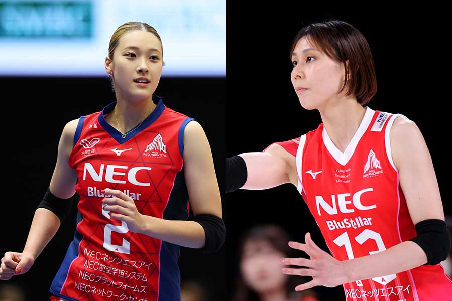 イタリア移籍が発表された佐藤淑乃（左）、和田由紀【写真：長田洋平/西村尚己/アフロ】