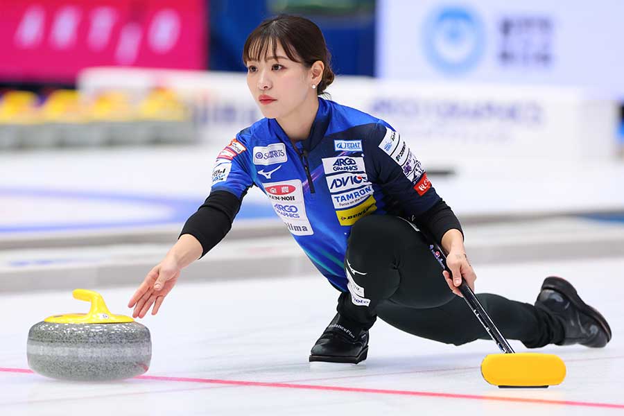 ロコ・ソラーレの吉田知那美【写真：長田洋平/アフロスポーツ】