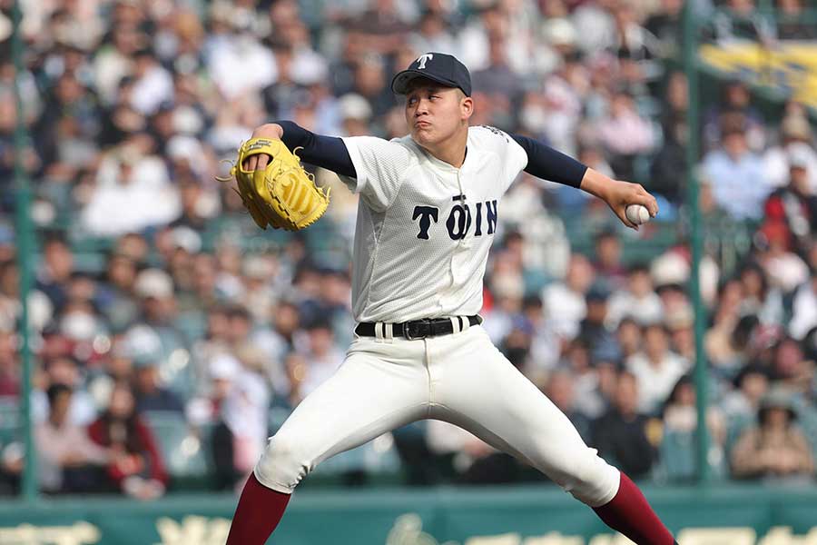 大阪桐蔭の川本晴大【写真:スポーツ報知/アフロ】