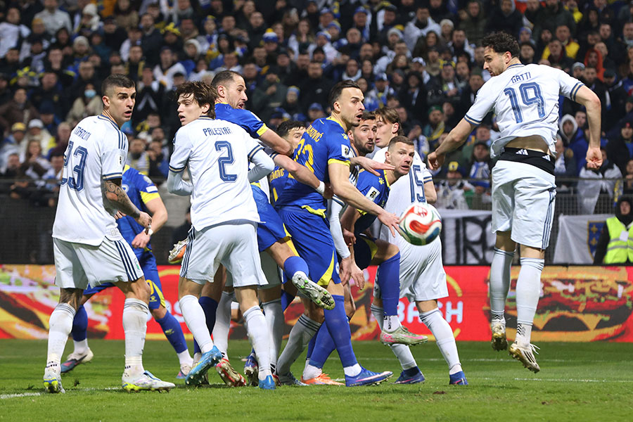 イタリア―ボスニア・ヘルツェゴビナ戦【写真：ロイター】