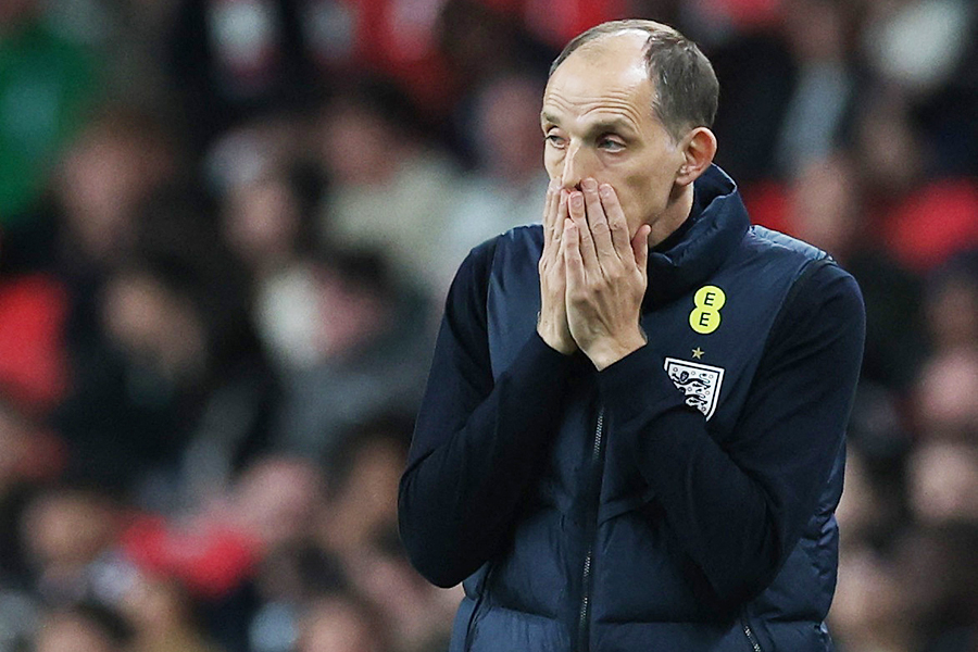 日本戦を指揮したイングランドのトーマス・トゥヘル監督【写真:ロイター】