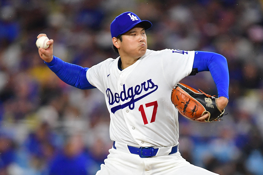 本拠地ガーディアンズ戦に先発したドジャースの大谷翔平【写真：ロイター】