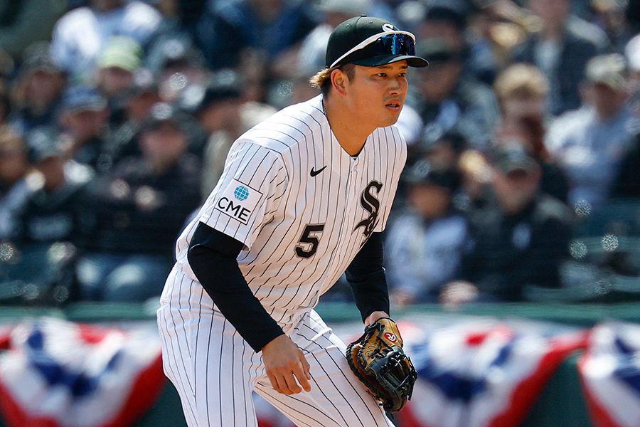 本拠地ブルージェイズ戦に「4番・一塁」で先発出場したホワイトソックスの村上宗隆【写真:ロイター】