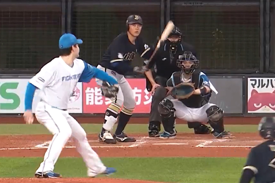 日本ハムが守備で“秘策”を敢行【画像:パーソル パ・リーグTV】