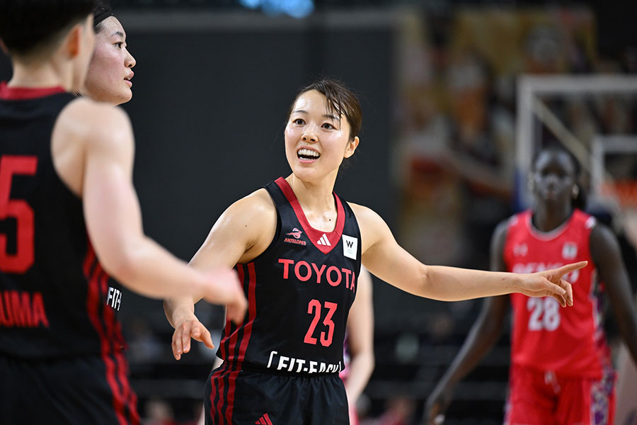 22得点でチームを牽引したトヨタ自動車の山本麻衣【写真提供：Wリーグ】