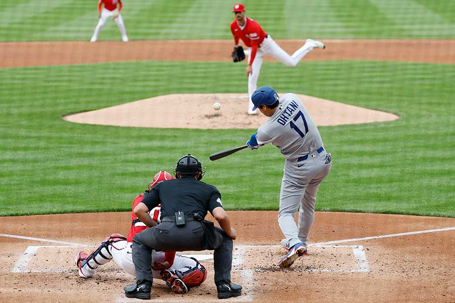 ナショナルズ戦でHRを放ったドジャースの大谷翔平【写真：ロイター】