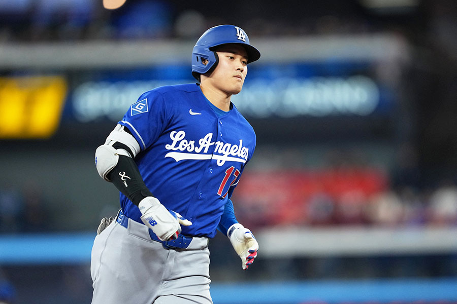 豪快3号を放ったドジャースの大谷翔平【写真：ロイター】