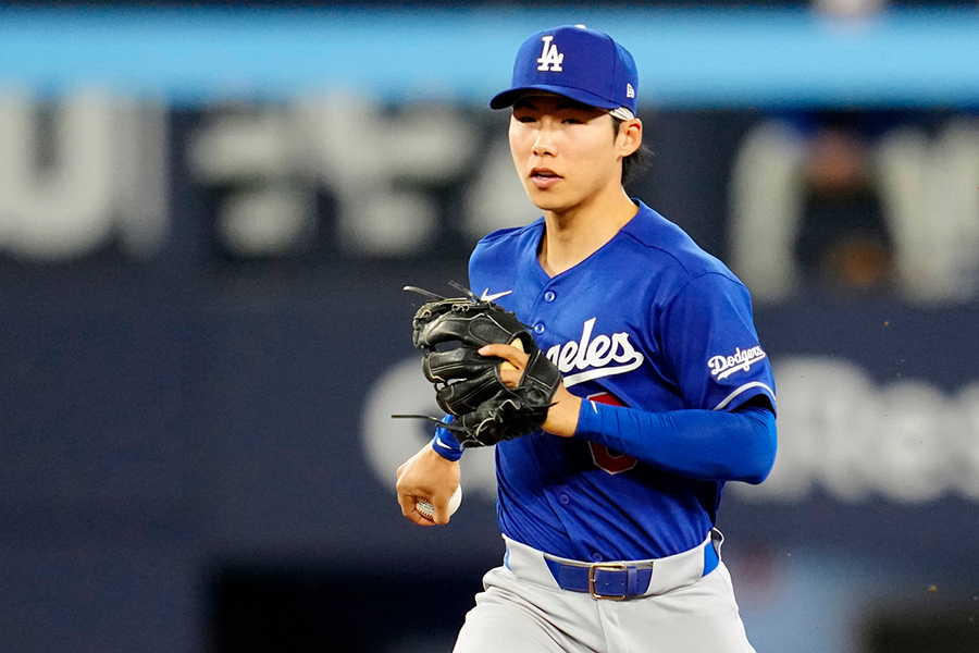 ドジャースのキム・ヘソン【写真：AP/アフロ】