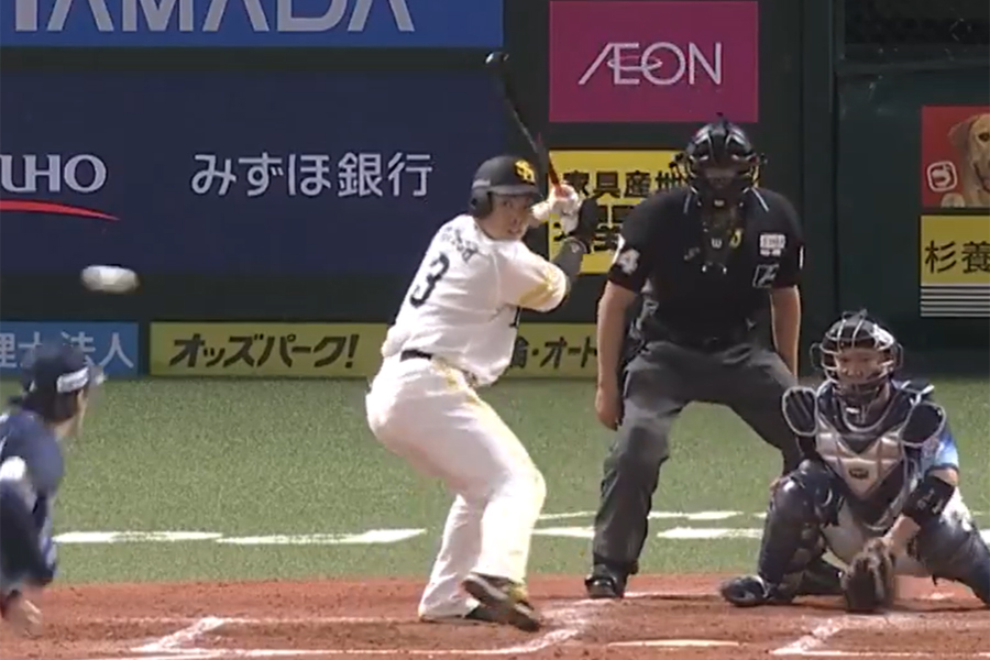 3回に3号2ランを放った近藤健介【画像：パーソル パ・リーグTV】