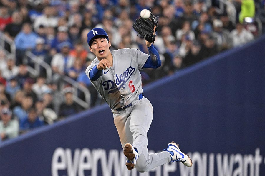 ドジャースのキム・ヘソン【写真：ロイター】